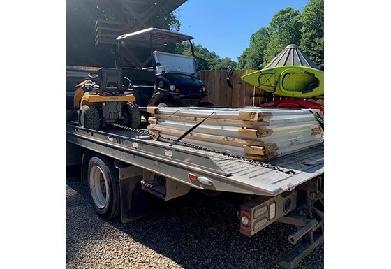 Vehicle on the property